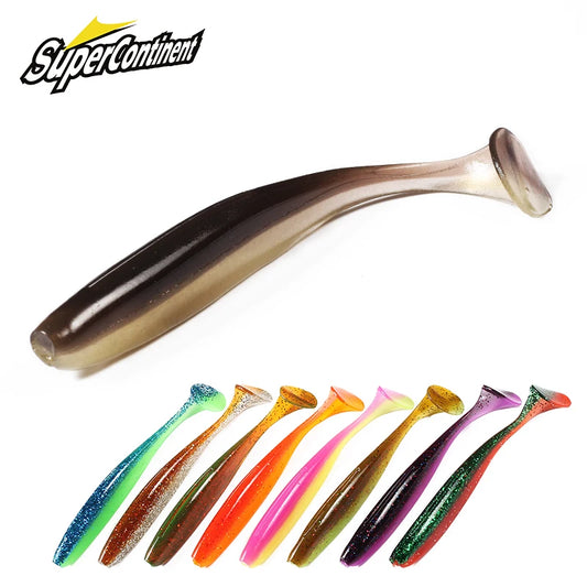 2021 Supercontinent shiner 50mm 75mm 100mm Fishing Lures soft Artificial Bait easy for hooking up big pike