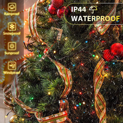 2m Christmas tree ring light string colorful decorative light