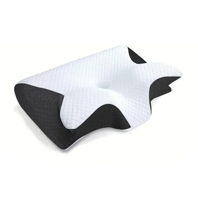 1PC Butterfly Memory Neck Pillow Slow Rebound Comfortable Sleep Memory Foam Pillow 2 in 1 Ergonomic Contour Pillows Home Supply