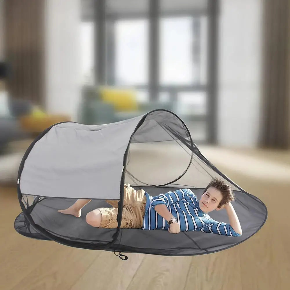 Tents for Camping Foldable Net Tent with Floor Single Person Camping Screen Shelter Portable Screen Houses for Bedding Camping