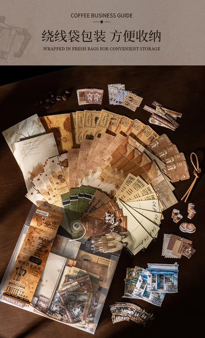 125piece Coffee Business Guide Writing Notebooks Coffee Handbook Decoration Notebooks Handbook School Large Portion