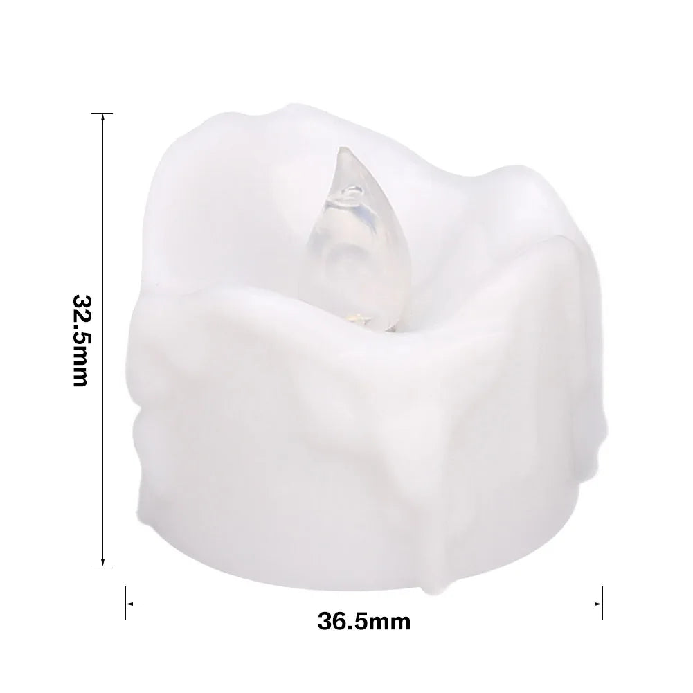 12/24Pcs Flameless LED Candle Battery Operated Flickering Candle For Home Christmas Party Wedding Decoration Tealight Candles