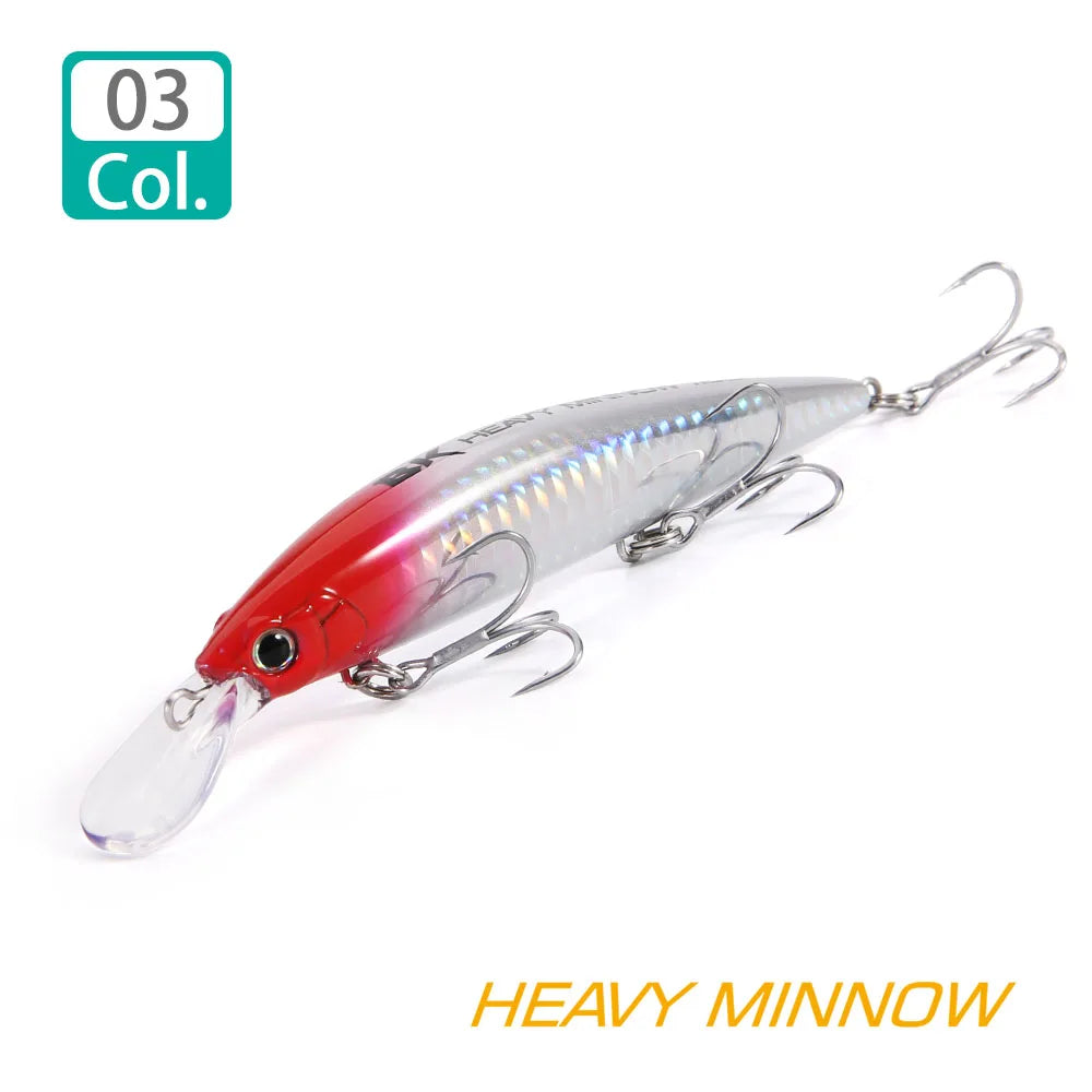 FSTK New Heavy Sinking Minnow 110S 37g 90S 28g 70S 16g Saltwater Long Casting Distance Fishing lures Sea Artificial Bait