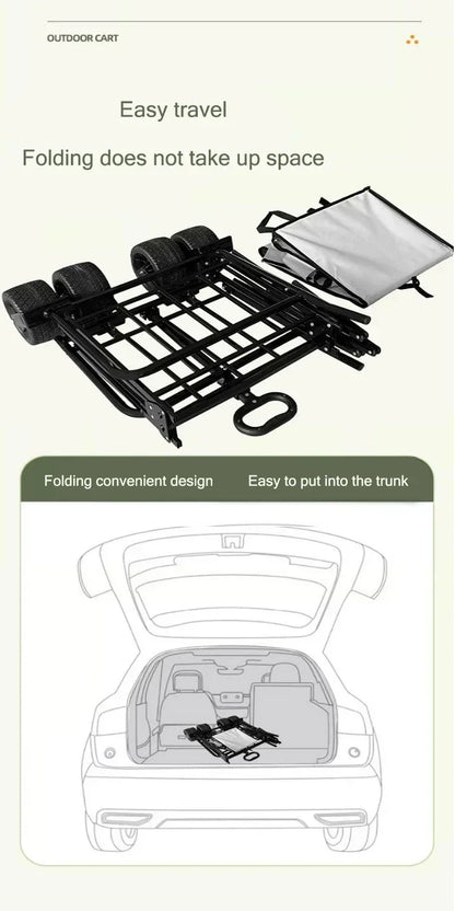 Car camping sofa handcart foldable storage outdoor children can lie down picnic campsite trailer Accessories