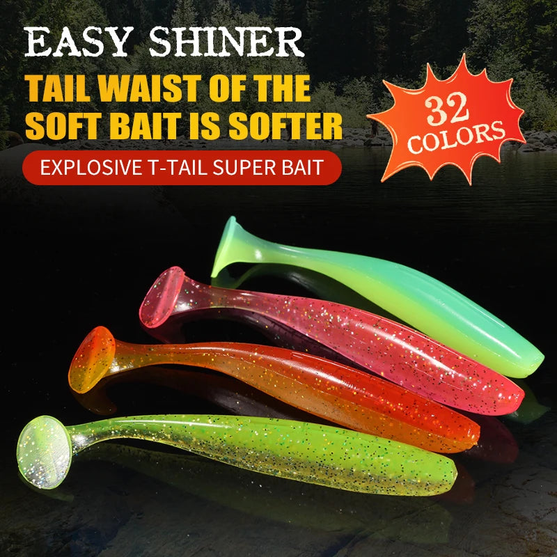 2021 Supercontinent shiner 50mm 75mm 100mm Fishing Lures soft Artificial Bait easy for hooking up big pike