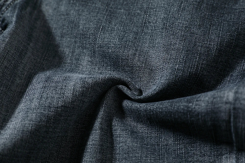 Summer Shorts Jeans Men Denim Pants Stretch Dark Blue Fashion Design Men's Jeans Slim Straight Male Short Jeans Hombre