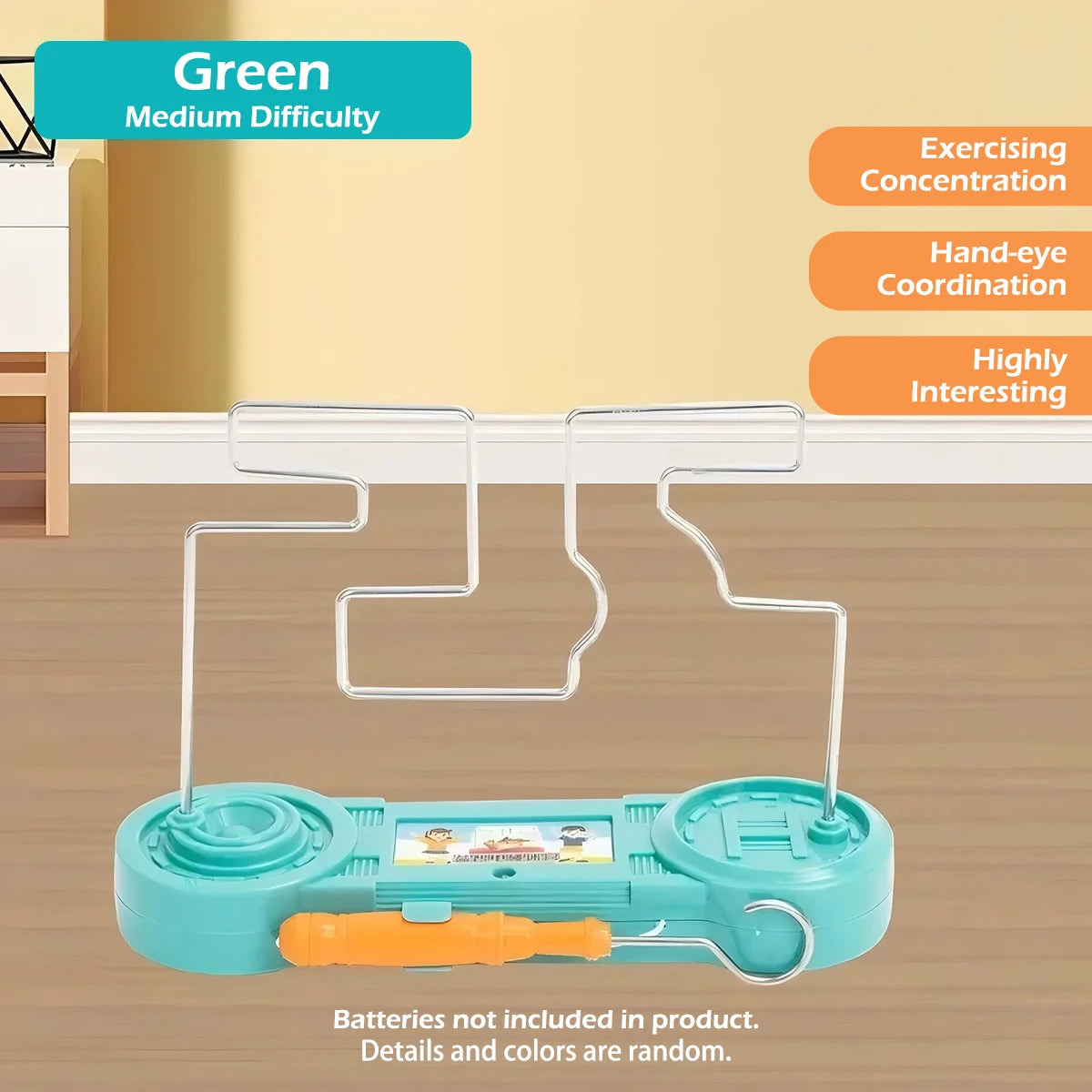 1pcs Fire Line Impact Electric Touch Maze Kids Puzzle Interactive CHILDREN'S Creative Gift Focus Artifact Focus Training Game