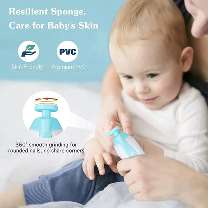 Baby Electric Nail Trimmer Kid Nail Polisher Tool Baby Care Multifunctional Fingernail Cutter Trimmer Infant Manicure Set