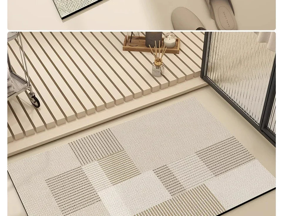 Bathroom Mat Absorbent Floor Mats Bath Carpet Soft Diatom Mud Non-slip Rug Toilet Doormat Entrance Door Коврик для ванной 욕실 매트