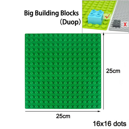 32x32 16x16 Dots Styles Plastic Assembly Blocks Base Plates Figures City Classic Toys Building  Baseplates  For Children Gift
