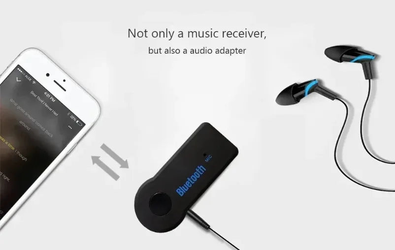 Bluetooth 5.0 Receiver Transmitter 2 in 1 Wireless Adapter 3.5mm Jack For Car Music Audio Aux A2dp Headphone Reciever Handsfree