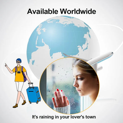 Small Portable Smart Wifi Weather Station Display Weather Temperature Humidity Time Alarm Clock Desktop Decoration