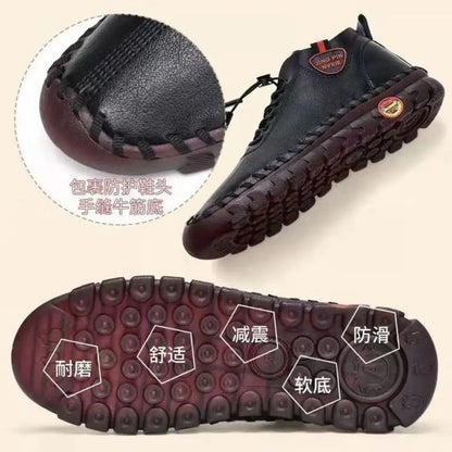 2025 Women's Flat Shoes New Orthopedic Loafers Woman Moccasins Stitched Slip On Ballet Flats For Women Nurse Shoes Medical