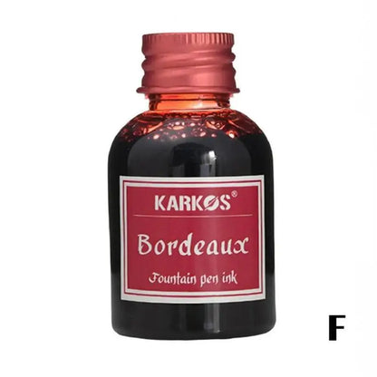 1 Bottle Pure Colorful 20/30ml Fountain Pen Ink Refilling Ink Stationery School High Quality Calligraphy Writing Fountain Ink