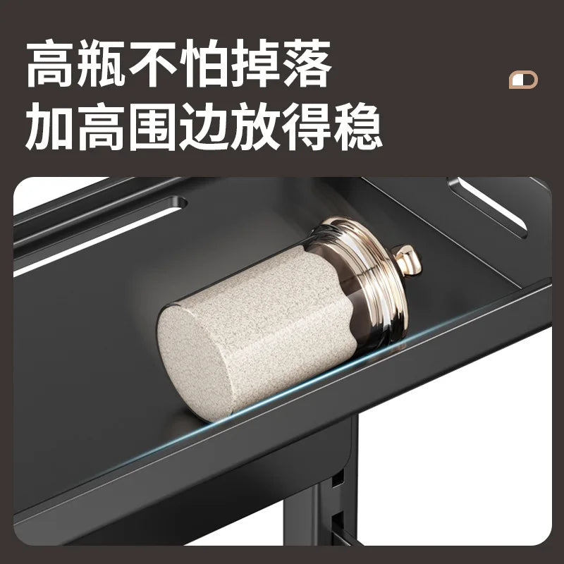 Kitchen seasoning rack, countertop knife holder, multi-functional seasoning, kitchen utensils, multi-layer storage rack