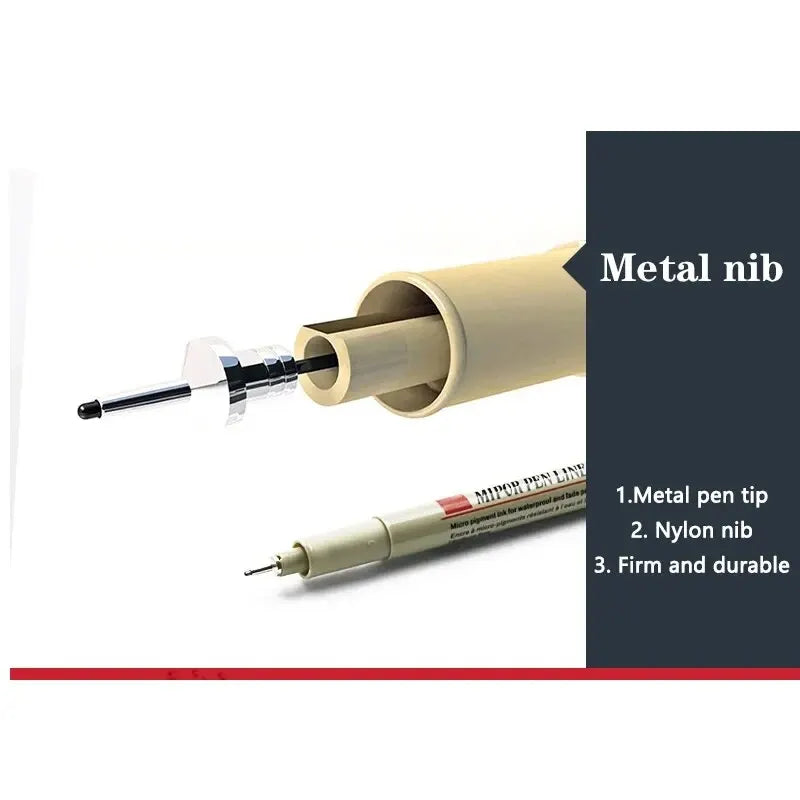 3pcs Manga Markers Needle Pen Art Hand-painted Hook Line Pen Sketch Pens Stationery Set Art School Supplies Art Sakura Pen New