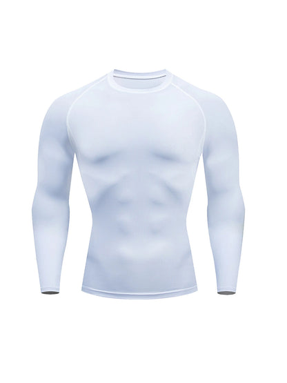 Men Compression Running T-shirt Fitness Tight Long Sleeve T-shirt Quick Dry Bodybuilding Jogging Tracksuit Homme Athletic Shirts