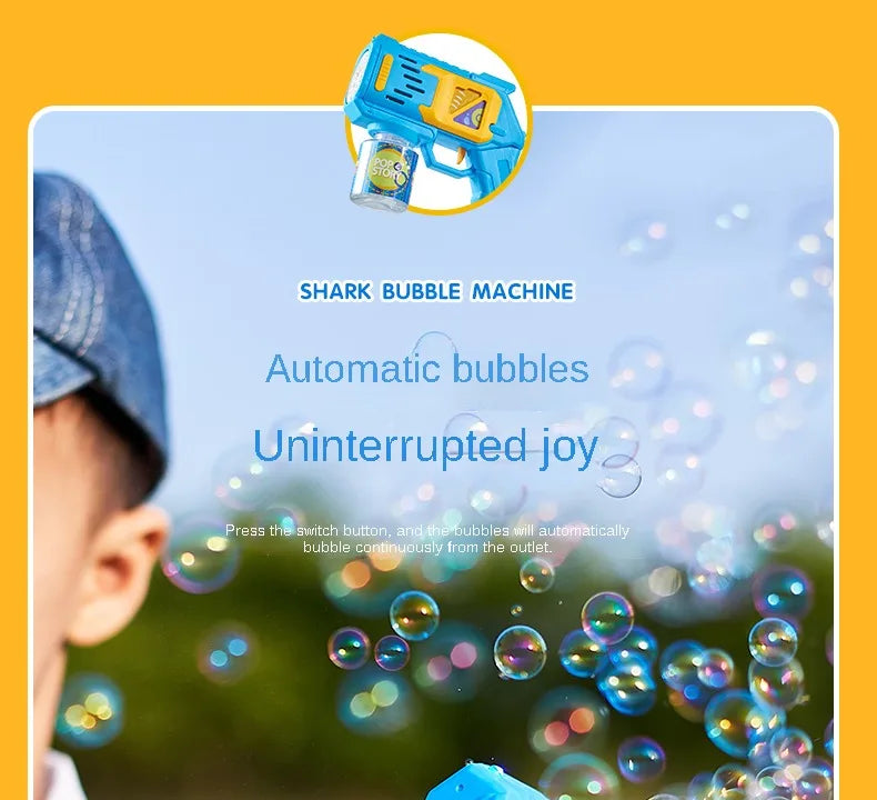 Children Bubble Gun Toy Astronaut Fully Automatic Bubble Machine Bubbles Gun Outdoor Game Fantasy Toy for Boys Girls Gifts