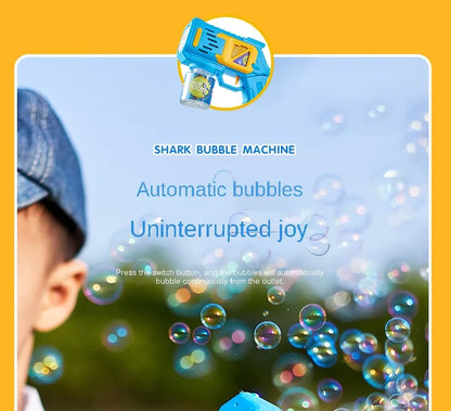 Children Bubble Gun Toy Astronaut Fully Automatic Bubble Machine Bubbles Gun Outdoor Game Fantasy Toy for Boys Girls Gifts