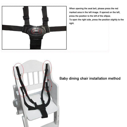 Baby Five Points Safety Belts Lunch Seat Car Sleeping Fixed Belts Toddler Protection Universal Belt Baby Stroller Accessories