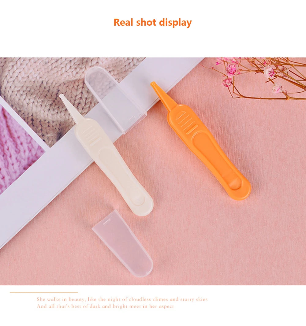 Baby Dig Booger Clip Infants Ear Nose Navel Clean Tools Kids Safety Tweezers Cleaning Forceps Toddler Nasal Cavity Care