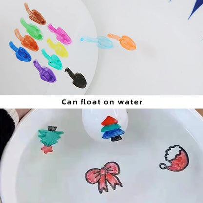 8/12 Color Erasable Whiteboard Pen Set Children's Color Floating Pen Children's Creative Water Floating Pen Painting Stationery