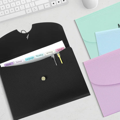 Expanding File Folder,5 Pocket Folders for Documents,Portable Paper Organizer for School Office Supplies,A4 Size