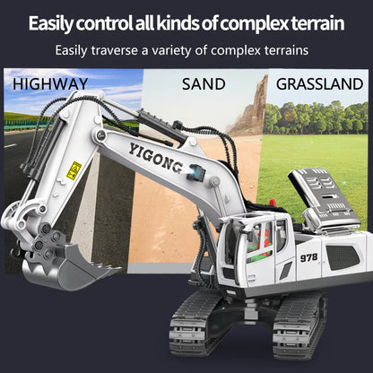 Excavator RC Car Toys Remote Control Car Toys For Boys Radio Control Excavator Dump Truck Bulldozer Electric Car Kids Toys Gift