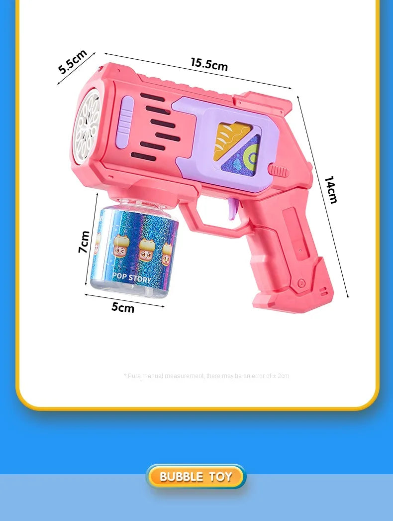 Children Bubble Gun Toy Astronaut Fully Automatic Bubble Machine Bubbles Gun Outdoor Game Fantasy Toy for Boys Girls Gifts