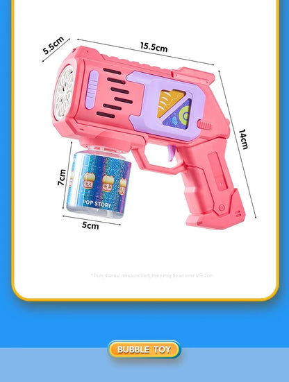 Children Bubble Gun Toy Astronaut Fully Automatic Bubble Machine Bubbles Gun Outdoor Game Fantasy Toy for Boys Girls Gifts