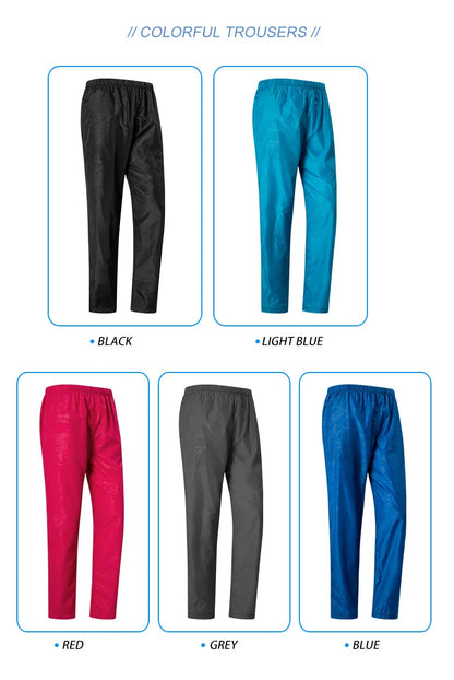 LNGXO Waterproof Hiking Pants Unisex Camping Trekking Climbing Rain Pants Outdoor Sports Quick Dry Mountain Women Men Trousers