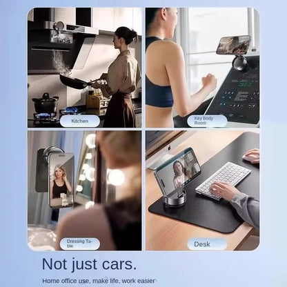 Super Magnetic Phone Holder Foldable Car Phone Holder Dashboard Phone Holder 360 Degree Rotating Vacuum Suction Cup GPS Holder