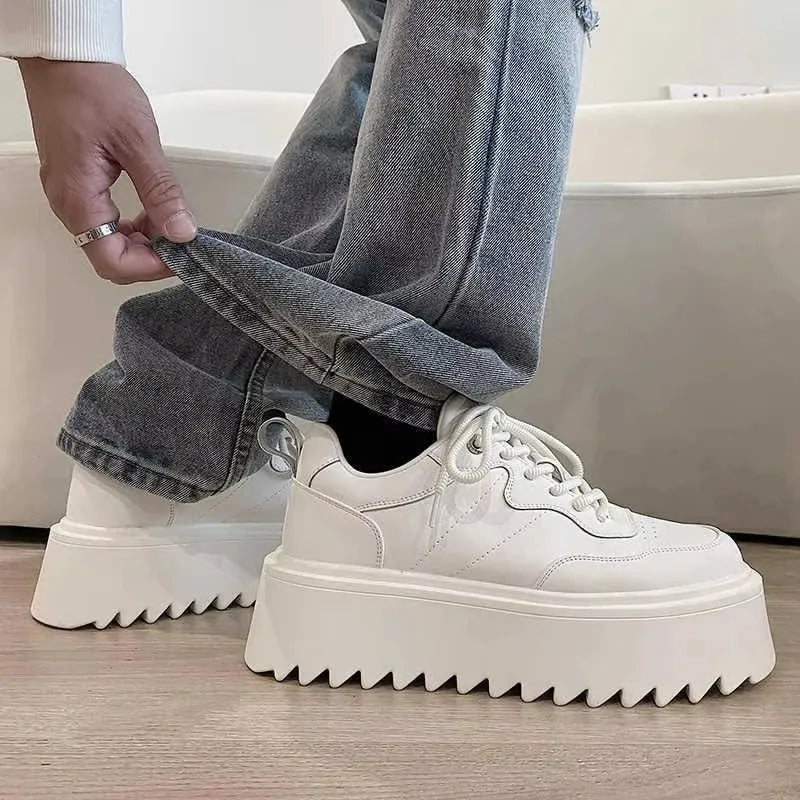 Men's Shoes Spring Autumn New Men Thick Soled Casual Sneakers High Quality Comfortable Soft Board Shoes Versatile Zapatos Hombre