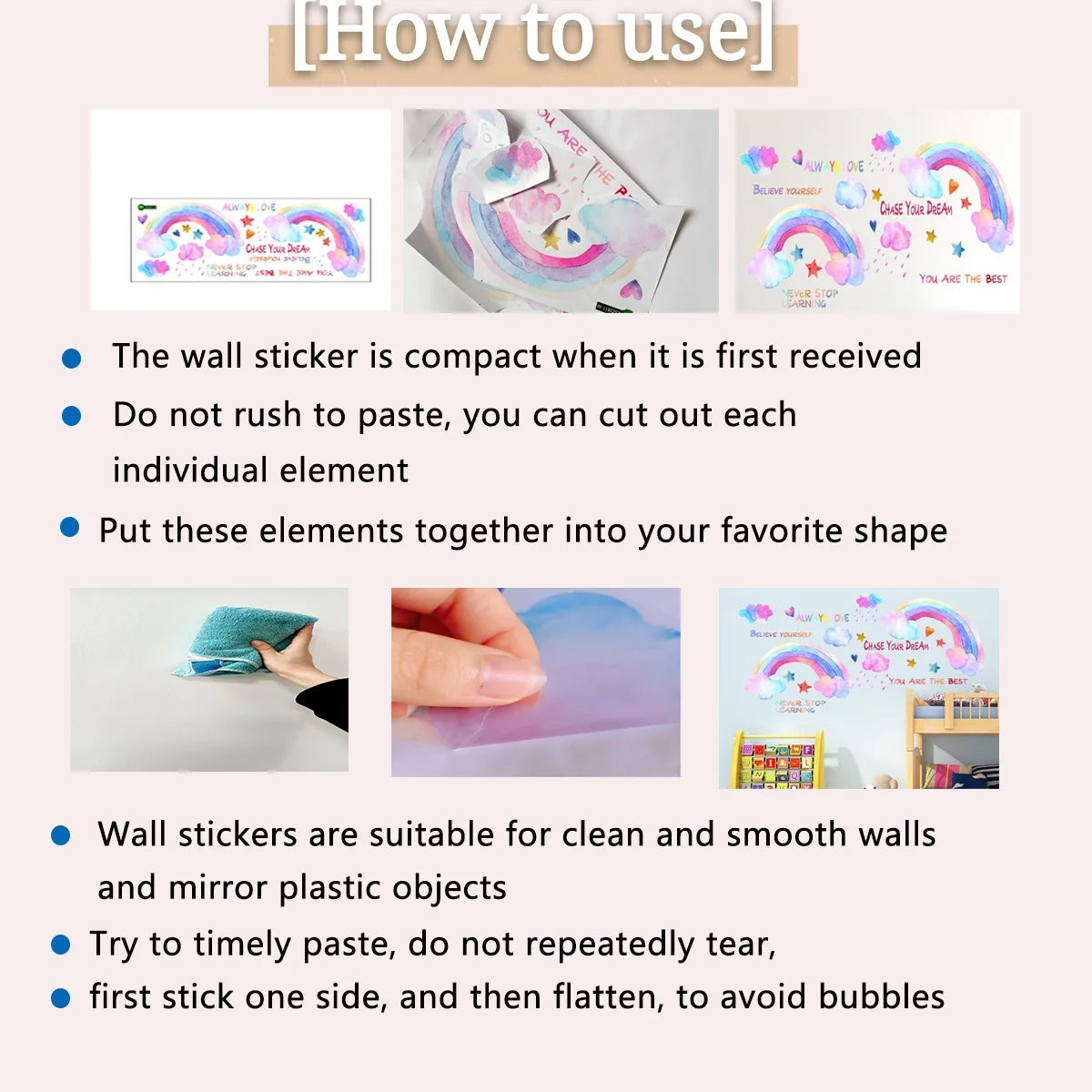 Cute Cartoon Height Sticker Unicorn Dinosaur Giraffe Wall Height Measuring Ruler Stickers For Kids Room Kindergarten Decor