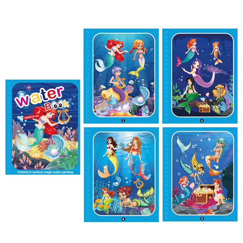 NEW Kids Magic Water Drawing Books Coloring Books Painting Toys for Kids Birthday Christmas New Year Gift for Boys and Girls