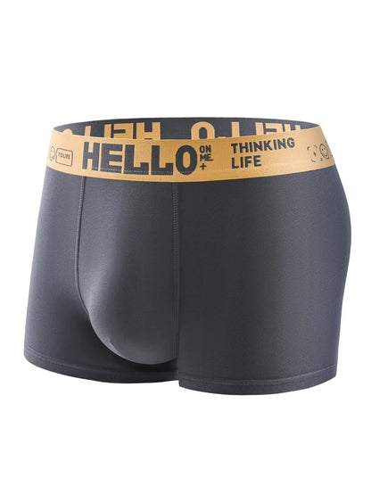Men's Underwear Mid-Waist Breathable And Comfortable Teenage Men's Underpanties Fashionable Simple Solid Color Men Boxers