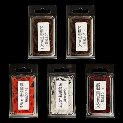 طُعم صناعي ناعم أحمر برائحة سمكية واقعية من BURLE، يحاكي ديدان الأرض الحمراء، طُعم صيد اصطناعي