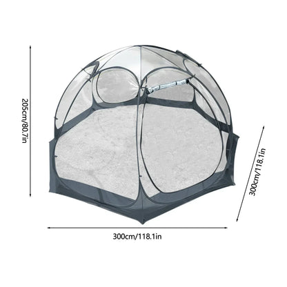 Transparent Camping Tent 4-8 Person Star Dome Tent Portable Spherical Tents 360 Degree Panoramic Window Outdoor Sun Room Tents
