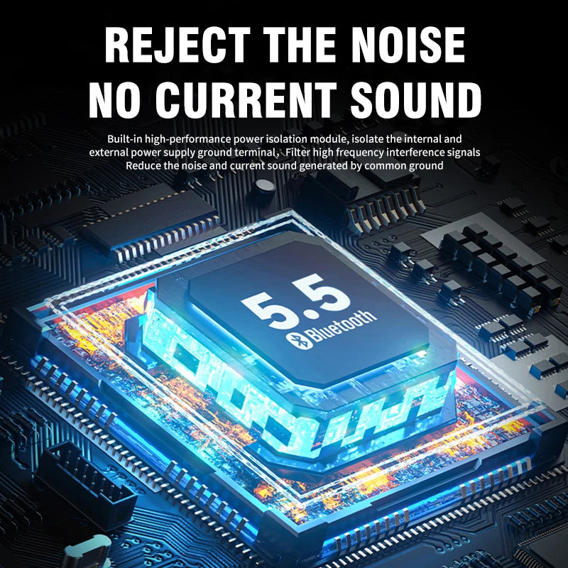 Wireless Bluetooth 5.4 Audio Receiver Dongle USB To 3.5mm Aux Jack Car Audio Handsfree Kit For Car Receiver BT Transmit With Mic