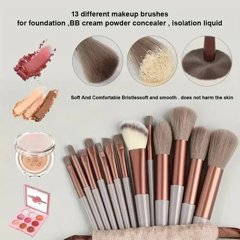 Professional Makeup Brush Set - Soft Fluffy Cosmetic Brushes for Foundation, Powder, Eyeshadow & Blending , Beauty Tools
