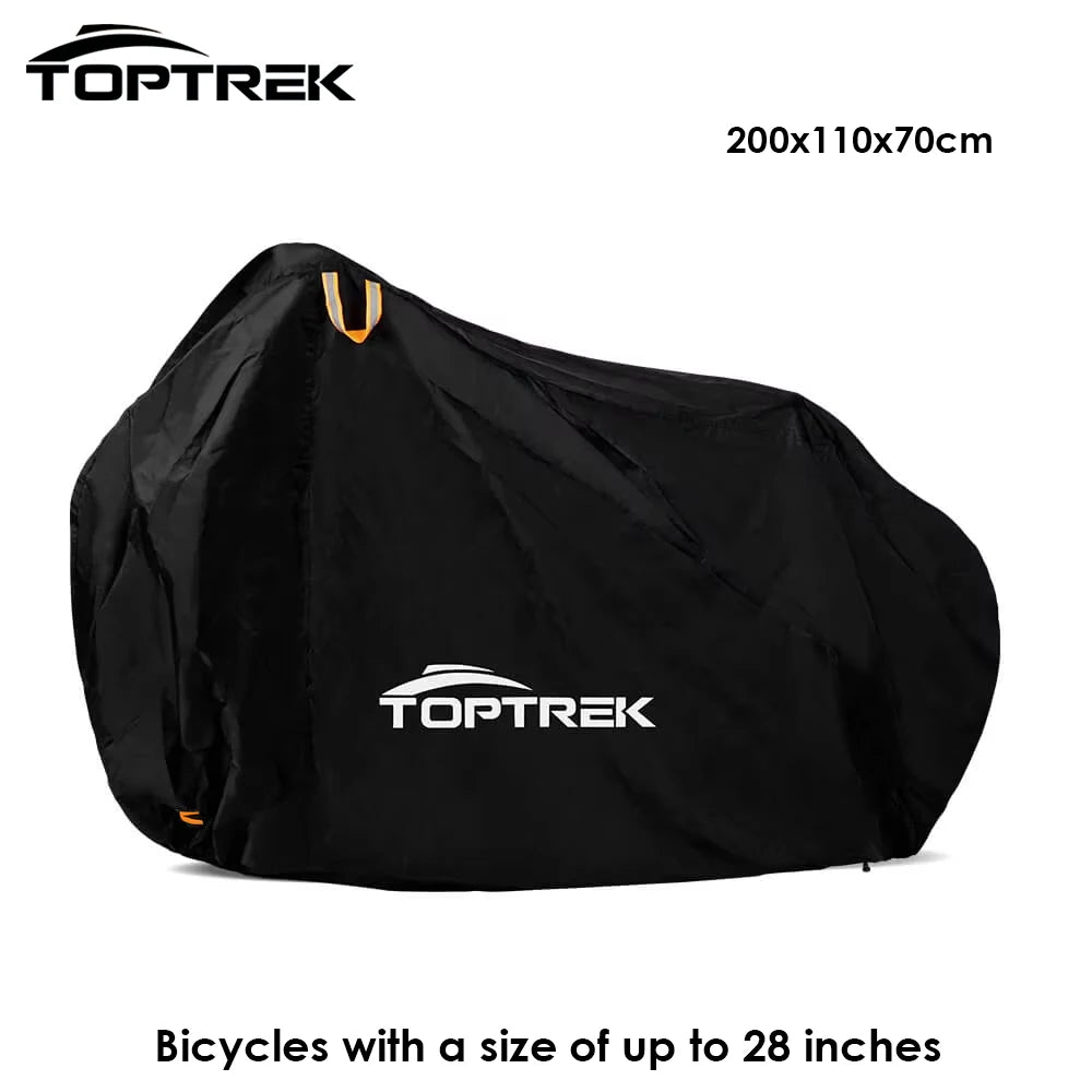 Toptrek Bike Cover Outdoor Storage Waterproof Anti-UV 210D Oxford High Quality Covers for Bicycles Rain Snow Dust Protective