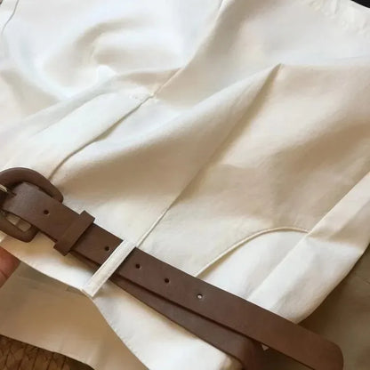 Cargo wide leg pants female summer new style thin five cent pants loose all match high waist casual pants