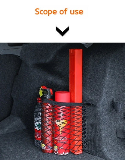 Luggage Storages Car Trunk Storage Bag Double Stretch Velcro Car Storage Net Bag Mesh Storages Net Bag Car Net