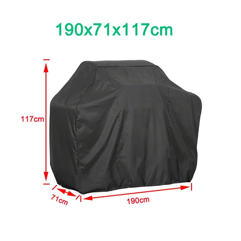 BBQ Grill Barbeque Cover Anti-Dust Waterproof Weber Heavy Duty Charbroil BBQ Cover Outdoor Rain Protective Barbecue Cover