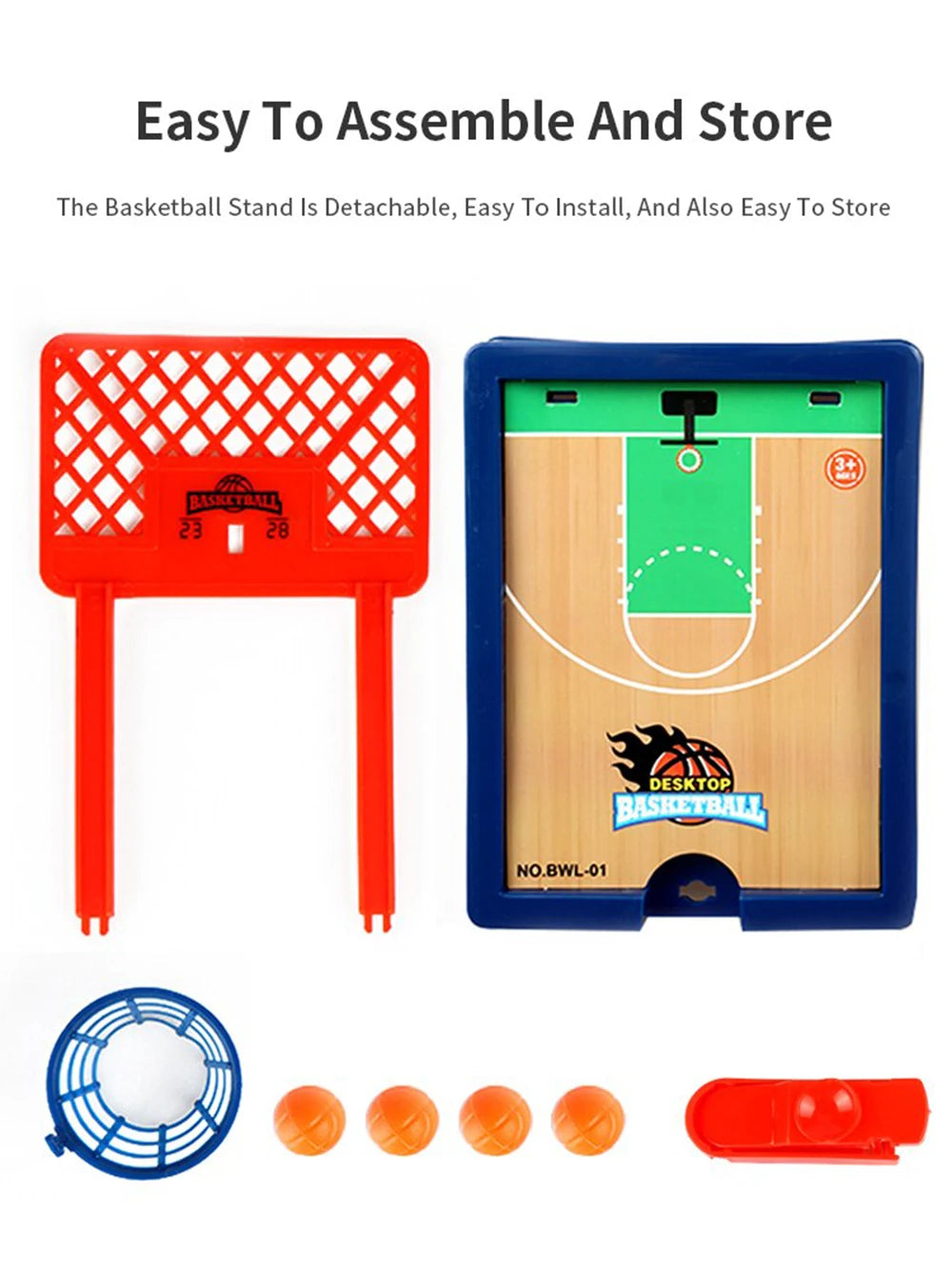 Basketball Game.Mini Desktop Tabletop Portable Travel Or Office Game Set for Indoor Or Outdoor. Fun Sports Novelty Toy Or Gift