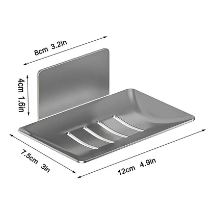 Bathroom soap box, soap box, wall-mounted non-drilling storage rack, drainage, bathroom washbasin, wall storage