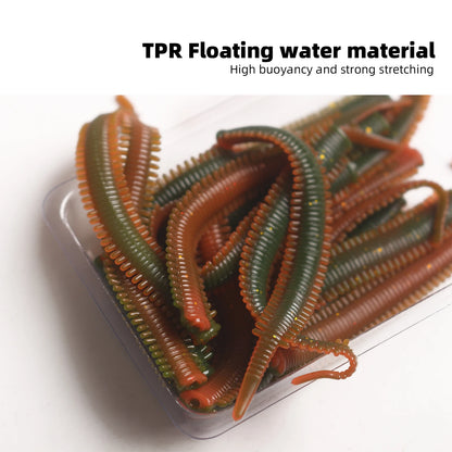 10 bags of road runner lures bionic sea sandworms soft bait to simulate the real lures fishing lures multi-color not easily brok