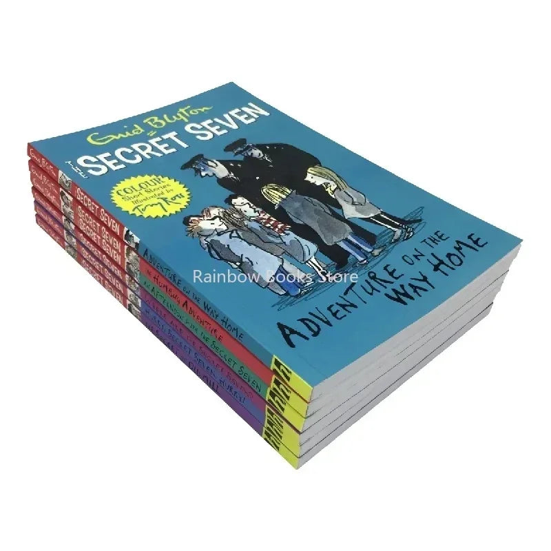 6 Books Enid Blyton The Secret Seven Adventure Detective Short Fiction Novel English Story Children's Literature libros