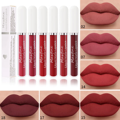 Waterproof Long Lasting Matte Lip Gloss Non Stick Cup Liquid lipstick