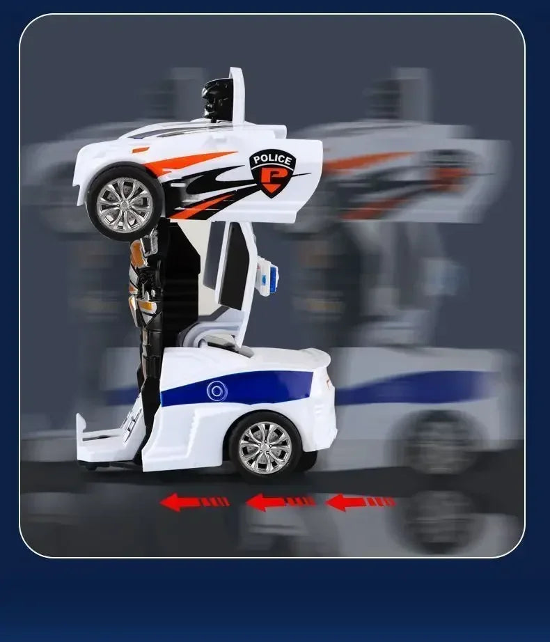 Transforming Inertial Car with Collision Technology: Autobot Robot Car for Boys